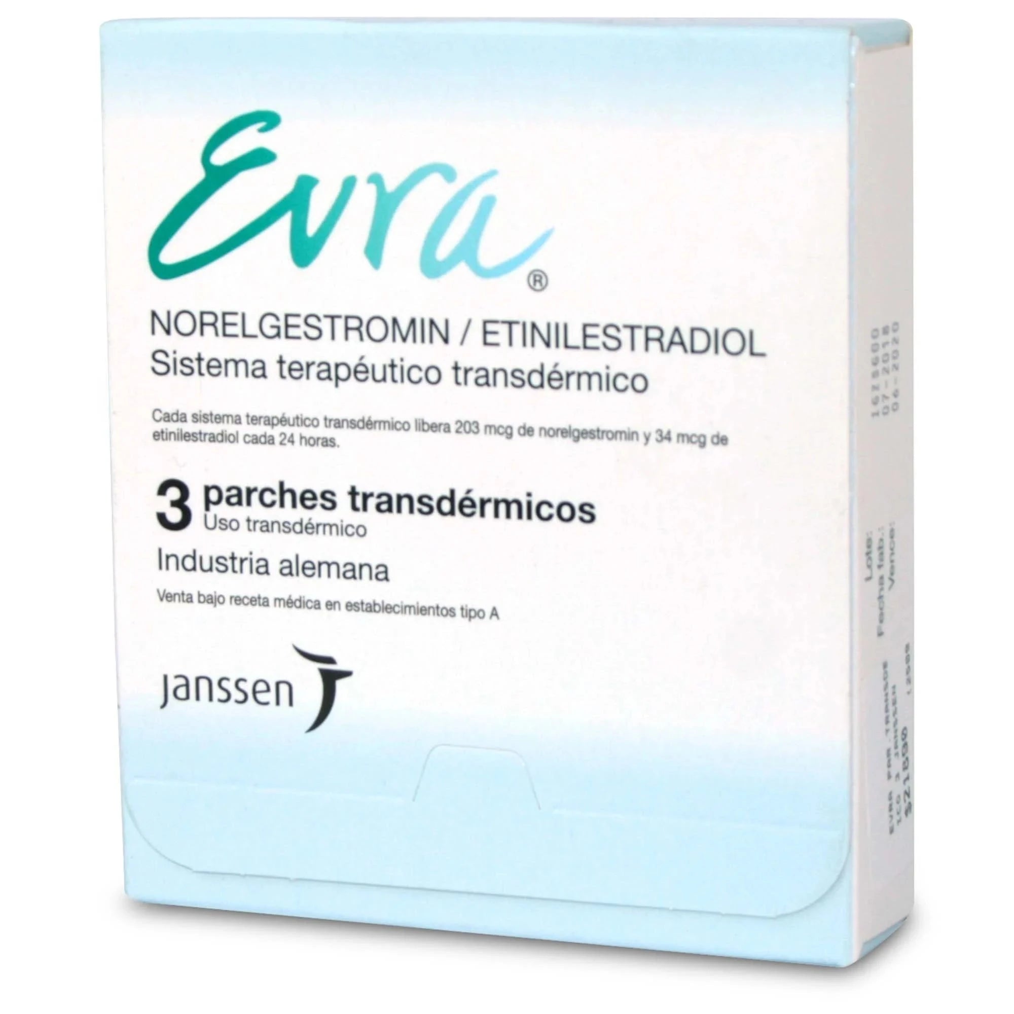 Evra X 3 Parches "Ley Cenabast" GEDEON RICHTER
